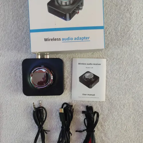 Adaptador Bluetooth 5.0 para equipos de musica , reproductora + 3.5 jack  + RCA + Control volumen + cambio de pista + play pause + rx's photo #1