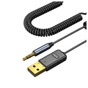 Adaptador Bluetooth 5.0 para equipos de musica , reproductora + 3.5 jack  tx + rx miniatura 1