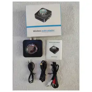 Adaptador Bluetooth 5.0 para equipos de musica , reproductora + 3.5 jack  + RCA + Control volumen + cambio de pista + play pause + rx miniatura 2